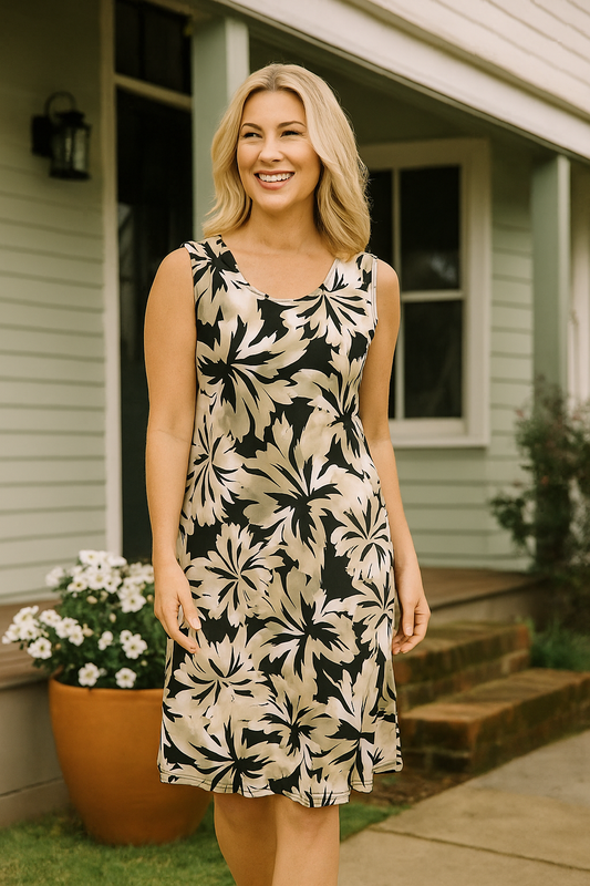 Bittermoon Singlet Dress in Salina print