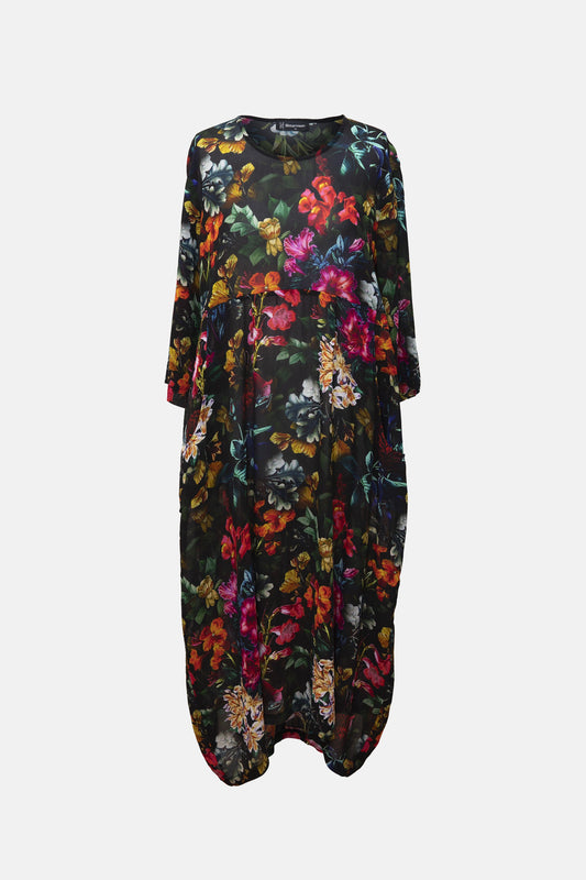 Bittermoon Runner Up Dress in forest – midi-length, scoop neckline, soft A-line shape, made in New Zealand